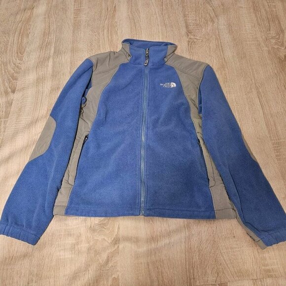 The North Face Womens Jacket M Blue & Gray Polartec Fleece Gorpcore Hiking - Picture 1 of 7